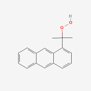 molecular formula C17H16O2 B3292768 2-(Anthracen-1-YL)propane-2-peroxol CAS No. 880643-78-7