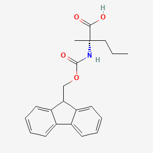 molecular formula C21H23NO4 B3292854 Fmoc-2-Me-Nval-OH CAS No. 881921-10-4