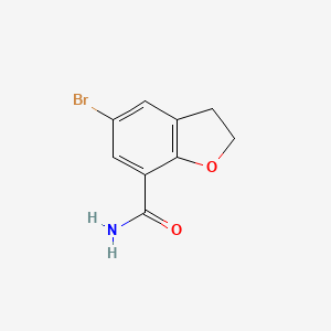 5-Bromo-2,3-dihydrobenzofuran-7-carboxamide