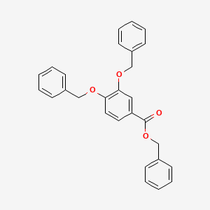 molecular formula C28H24O4 B3292941 Benzyl 3,4-bis(benzyloxy)benzoate CAS No. 882427-72-7