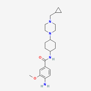 4-amino-N-(trans-4-(4-(cyclopropylmethyl)piperazin-1-yl)cyclohexyl)-3-methoxybenzamide