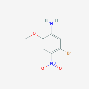 molecular formula C7H7BrN2O3 B3292986 5-Bromo-2-methoxy-4-nitroaniline CAS No. 88301-42-2