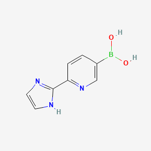 6-(1H-Imidazol-2-YL)pyridin-3-ylboronic acid