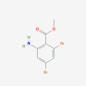 molecular formula C8H7Br2NO2 B3292996 Methyl 2-amino-4,6-dibromobenzoate CAS No. 883244-19-7