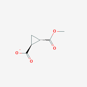 1,2-Cyclopropanedicarboxylic acid, monomethyl ester, (1S,2S)-