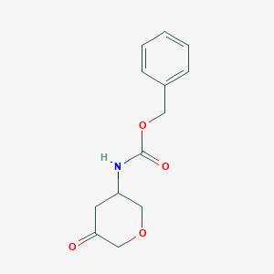 molecular formula C13H15NO4 B3293085 Benzyl (5-oxotetrahydro-2H-pyran-3-yl)carbamate CAS No. 884306-77-8