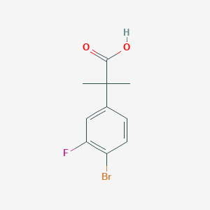 2-(4-Bromo-3-fluorophenyl)-2-methylpropanoic acid