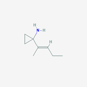 (E)-1-(Pent-2-EN-2-YL)cyclopropanamine