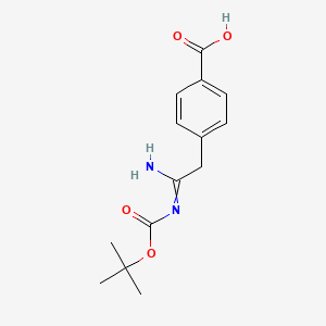 4-(2-((tert-Butoxycarbonyl)amino)-2-iminoethyl)benzoic acid