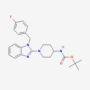 4-Boc-amino-1-[1-(4-fluoro-benzyl)-1H-benzoimidazol-2-YL]-piperidine