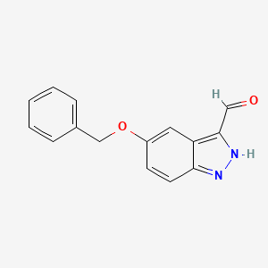 molecular formula C15H12N2O2 B3293266 5-Benzyloxy-1H-indazole-3-carbaldehyde CAS No. 885271-28-3