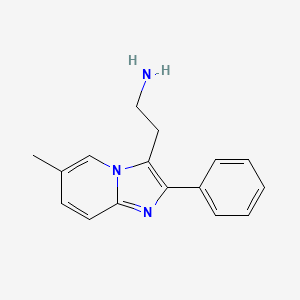 2-(6-Methyl-2-phenyl-imidazo[1,2-A]pyridin-3-YL)-ethylamine