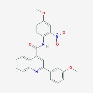 molecular formula C24H19N3O5 B329331 N-(4-methoxy-2-nitrophenyl)-2-(3-methoxyphenyl)quinoline-4-carboxamide 