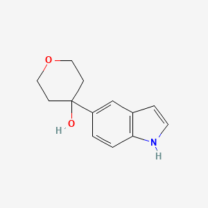 B3293314 4-(1H-Indol-5-YL)-tetrahydro-pyran-4-OL CAS No. 885273-22-3