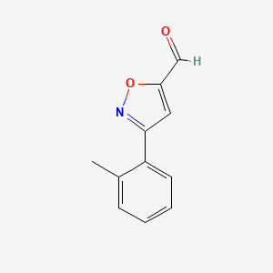 3-(o-Tolyl)isoxazole-5-carbaldehyde