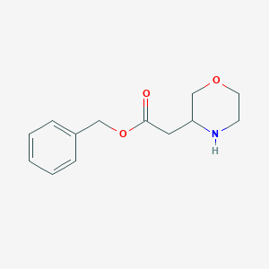 molecular formula C13H17NO3 B3293333 Morpholin-3-yl-acetic acid benzyl ester CAS No. 885273-91-6