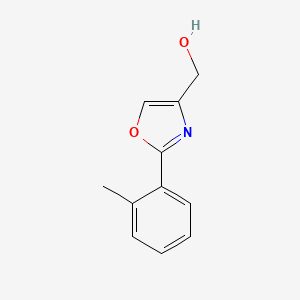 molecular formula C11H11NO2 B3293341 (2-O-TOLYL-OXAZOL-4-YL)-METHANOL CAS No. 885274-04-4