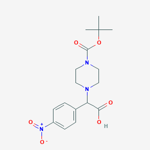 2-(4-Boc-piperazinyl)-2-(4-nitrophenyl)acetic acid