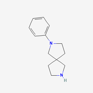 B3293359 2-Phenyl-2,7-diaza-spiro[4.4]nonane CAS No. 885275-24-1