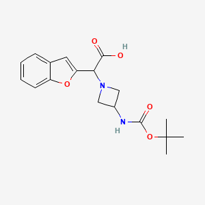 Benzofuran-2-YL-(3-N-boc-amino-azetidin-1-YL)-acetic acid