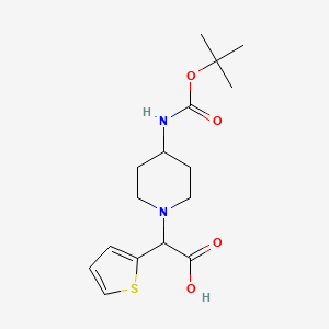 (4-Boc-amino-piperidin-1-YL)-thiophen-2-YL-acetic acid
