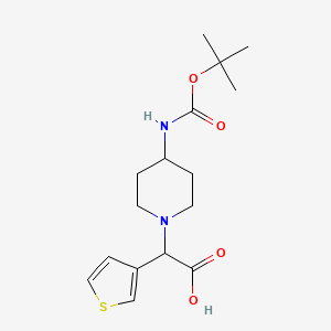 (4-Boc-amino-piperidin-1-YL)-thiophen-3-YL-acetic acid