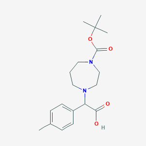 2-(4-(tert-Butoxycarbonyl)-1,4-diazepan-1-yl)-2-(p-tolyl)acetic acid