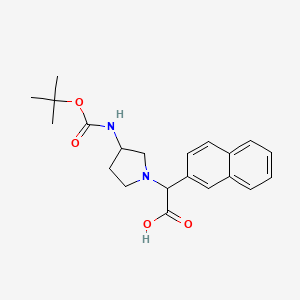 (3-Boc-amino-pyrrolidin-1-YL)-naphthalen-2-YL-acetic acid