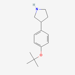 3-(4-Tert-butoxy-phenyl)-pyrrolidine