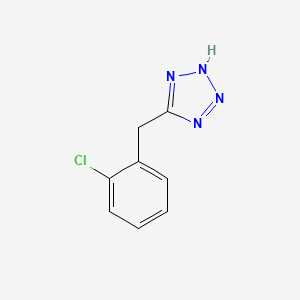 molecular formula C8H7ClN4 B3293470 5-(2-Chloro-benzyl)-2H-tetrazole CAS No. 885278-31-9