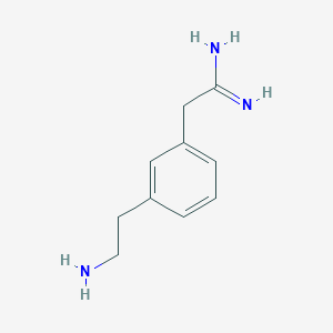 B3293472 2-[3-(2-Amino-ethyl)-phenyl]-acetamidine CAS No. 885279-38-9