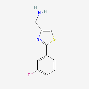 (2-(3-Fluorophenyl)thiazol-4-yl)methanamine