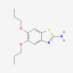 B3293510 5,6-Dipropoxy-1,3-benzothiazol-2-amine CAS No. 885461-32-5