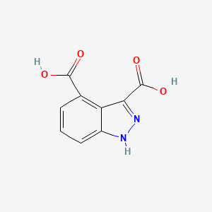 molecular formula C9H6N2O4 B3293580 1H-indazole-3,4-dicarboxylic acid CAS No. 885519-87-9