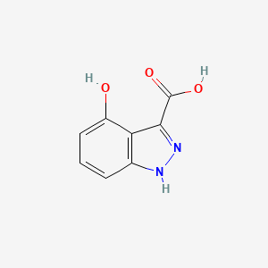molecular formula C8H6N2O3 B3293583 4-Hydroxy-1H-indazole-3-carboxylic acid CAS No. 885519-93-7