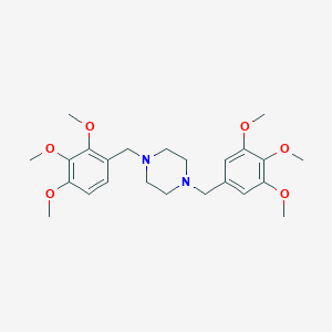 molecular formula C24H34N2O6 B329359 1-(2,3,4-Trimethoxybenzyl)-4-(3,4,5-trimethoxybenzyl)piperazine 