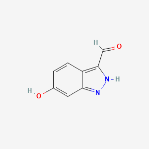molecular formula C8H6N2O2 B3293591 6-Hydroxy-1H-indazole-3-carboxaldehyde CAS No. 885520-11-6