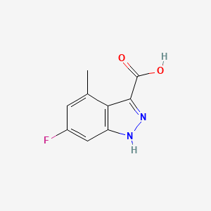 B3293641 6-fluoro-4-methyl-1H-indazole-3-carboxylic acid CAS No. 885521-12-0