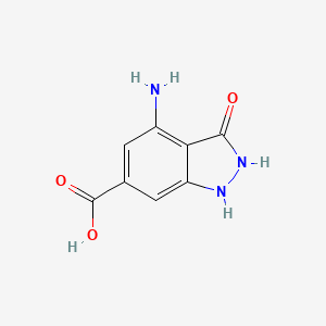 B3293756 4-Amino-3-hydroxy-1H-indazole-6-carboxylic acid CAS No. 885522-66-7