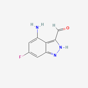 4-amino-6-fluoro-2H-indazole-3-carbaldehyde