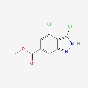 B3293845 3,4-Dichloro-6-indazolecarboxylic acid methyl ester CAS No. 885523-01-3
