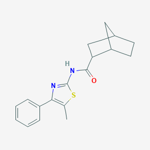 molecular formula C18H20N2OS B329388 N-(5-methyl-4-phenyl-1,3-thiazol-2-yl)bicyclo[2.2.1]heptane-2-carboxamide 
