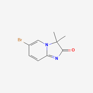 molecular formula C9H9BrN2O B3294142 6-Bromo-3,3-dimethylimidazo[1,2-a]pyridin-2(3H)-one CAS No. 886436-48-2