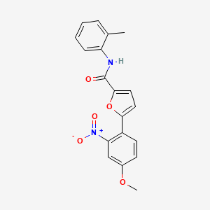 5-(4-methoxy-2-nitrophenyl)-N-(2-methylphenyl)furan-2-carboxamide