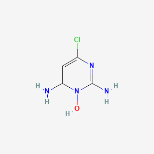 molecular formula C4H7ClN4O B3294592 2,6-Diamino-4-chloropyrimidin-1(6H)-ol CAS No. 887352-37-6