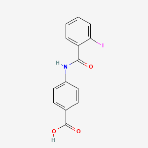 molecular formula C14H10INO3 B3294600 4-(2-Iodobenzamido)benzoic acid CAS No. 887356-31-2