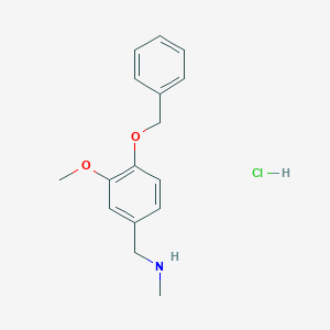 {[4-(Benzyloxy)-3-methoxyphenyl]methyl}(methyl)amine hydrochloride