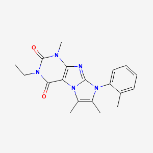 2-Ethyl-4,7,8-trimethyl-6-(2-methylphenyl)purino[7,8-a]imidazole-1,3-dione