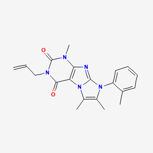 4,7,8-Trimethyl-6-(2-methylphenyl)-2-prop-2-enylpurino[7,8-a]imidazole-1,3-dione