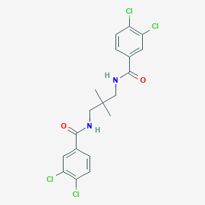 molecular formula C19H18Cl4N2O2 B329480 3,4-dichloro-N-[3-[(3,4-dichlorobenzoyl)amino]-2,2-dimethylpropyl]benzamide 